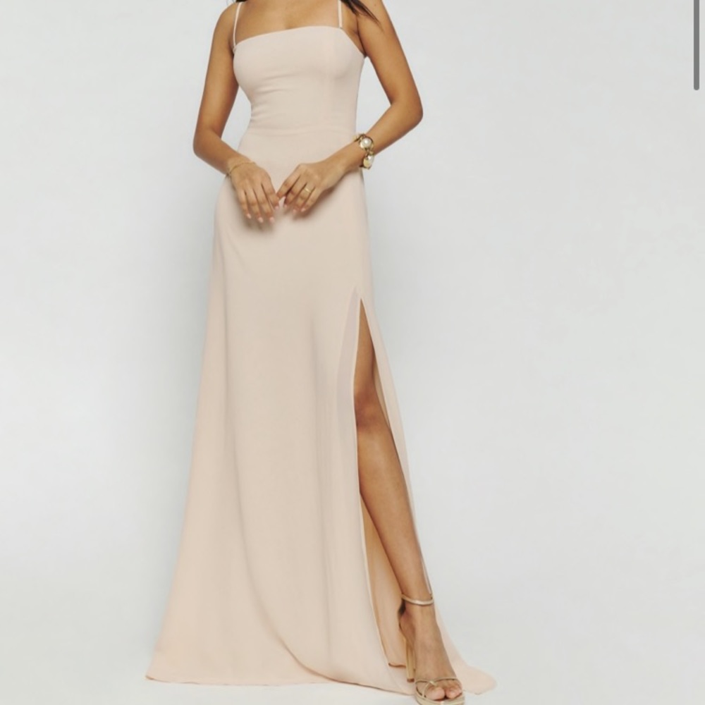 NWT | Reformation Ingrid Dress in Champagne Bridesmaid Maxi Size 2